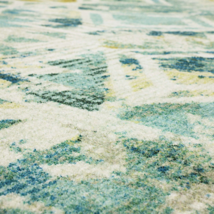 Technicolor Eden Blue Area Rug