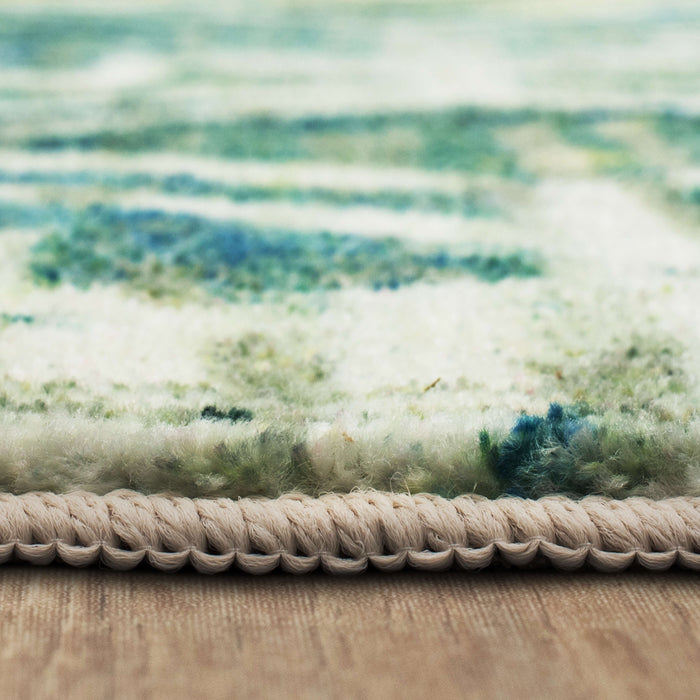 Technicolor Eden Blue Area Rug