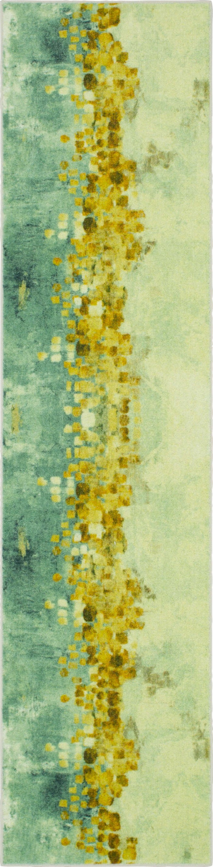 Technicolor Chasm Orange & Blue Area Rug