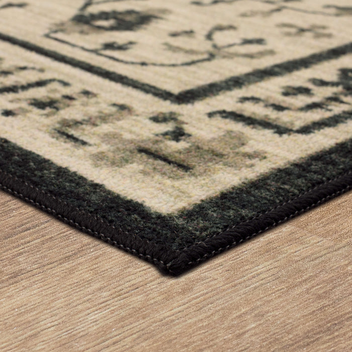 Devon Black Area Rug