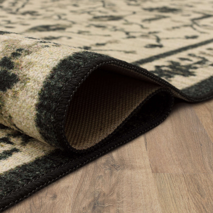 Devon Black Area Rug