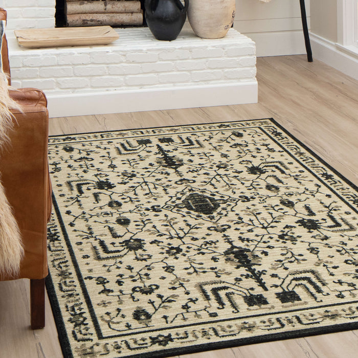 Devon Black Area Rug