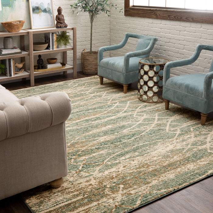 Karastan Touchstone Debonair Jadeite Area Rug by Virginia Langley