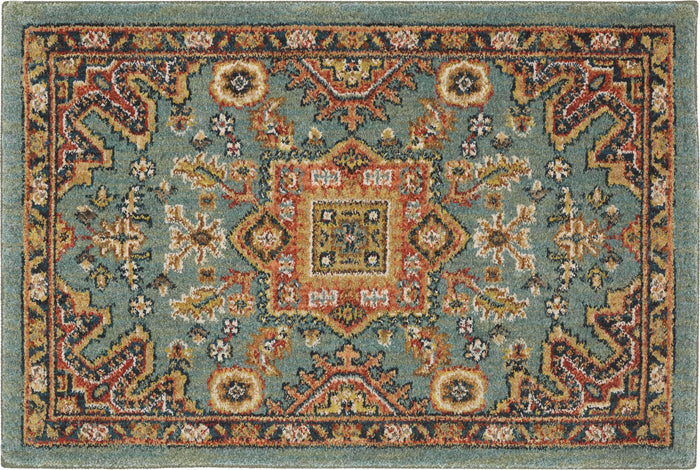 Karastan Spice Market Deir Aquamarine