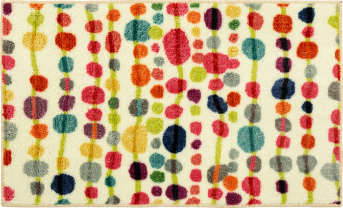 Acropolis Seurat White & Red Area Rug