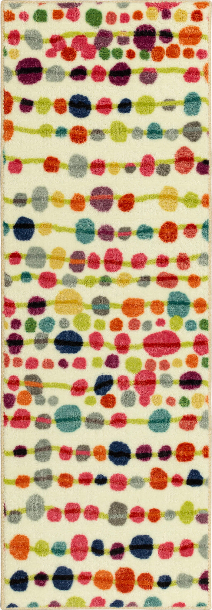 Acropolis Seurat White & Red Area Rug