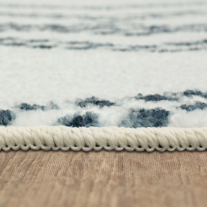 Technicolor Diamonte Navy Area Rug
