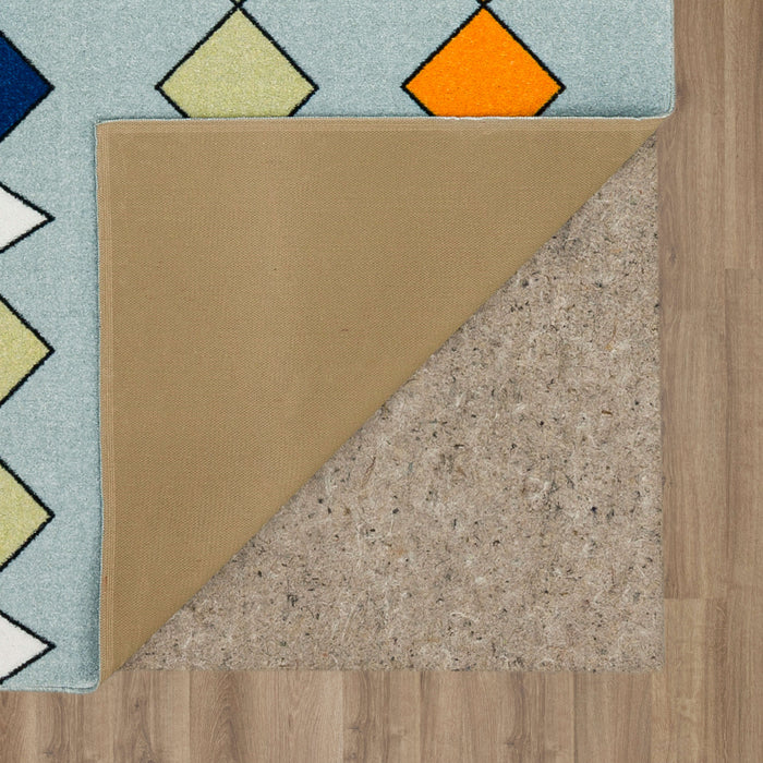 Technicolor Linear Diamonds Royal Area Rug