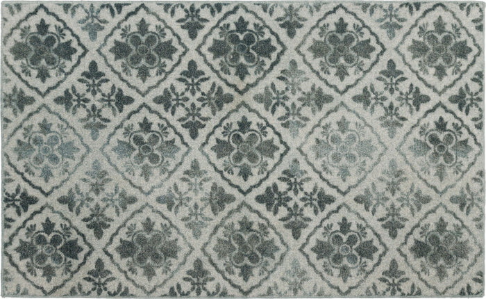 Ornamental Diamond Grey Accent Rug