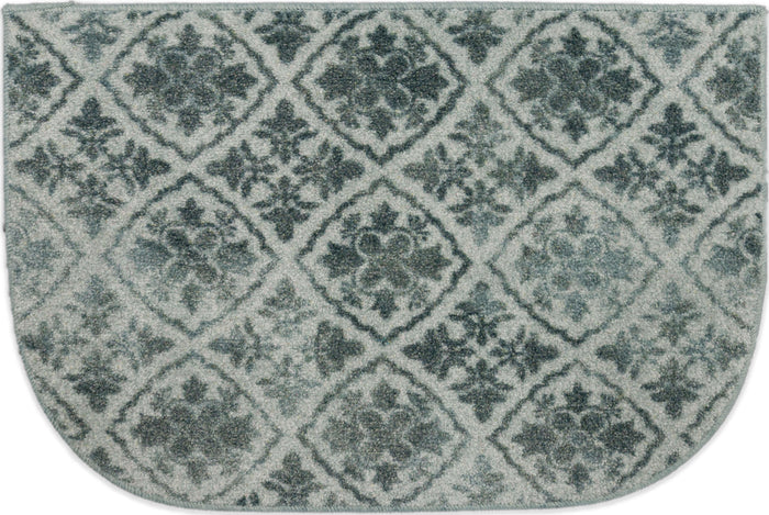 Ornamental Diamond Grey Accent Rug