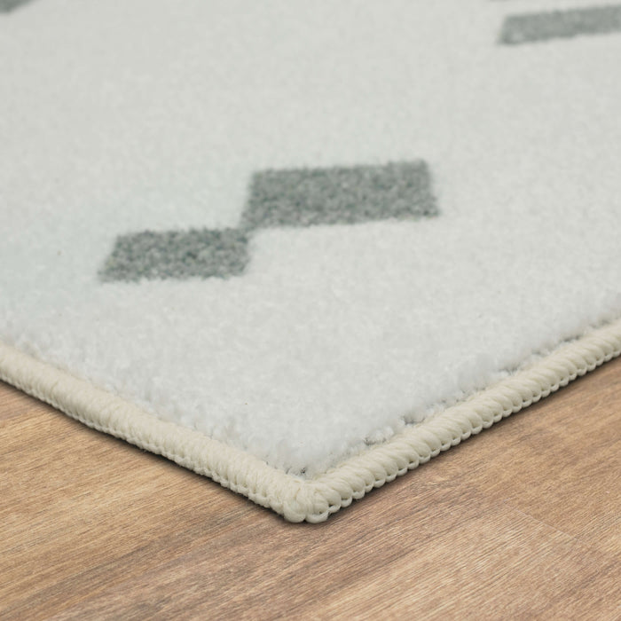 Technicolor Diamond Cream Area Rug