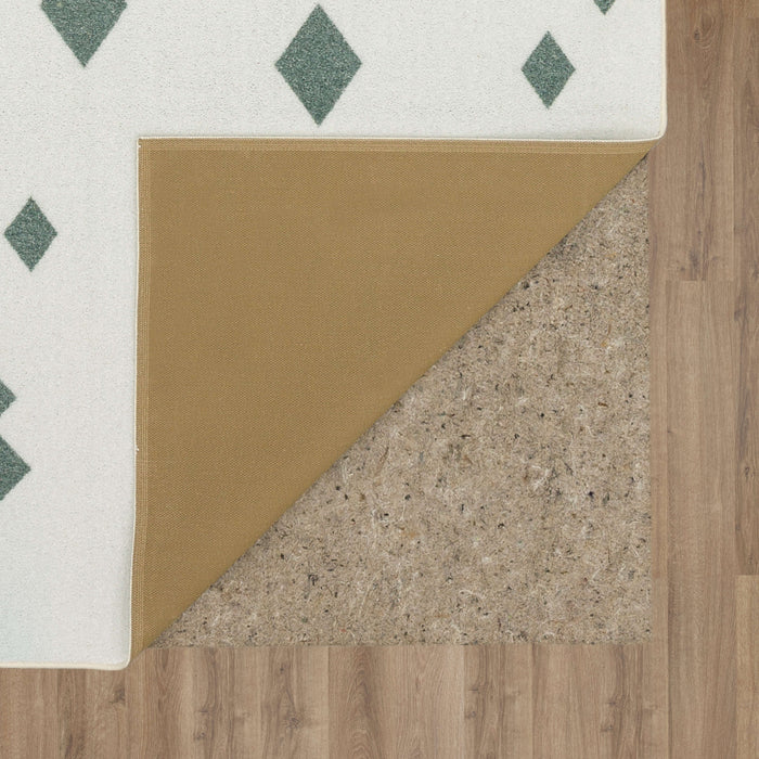 Technicolor Diamond Cream Area Rug