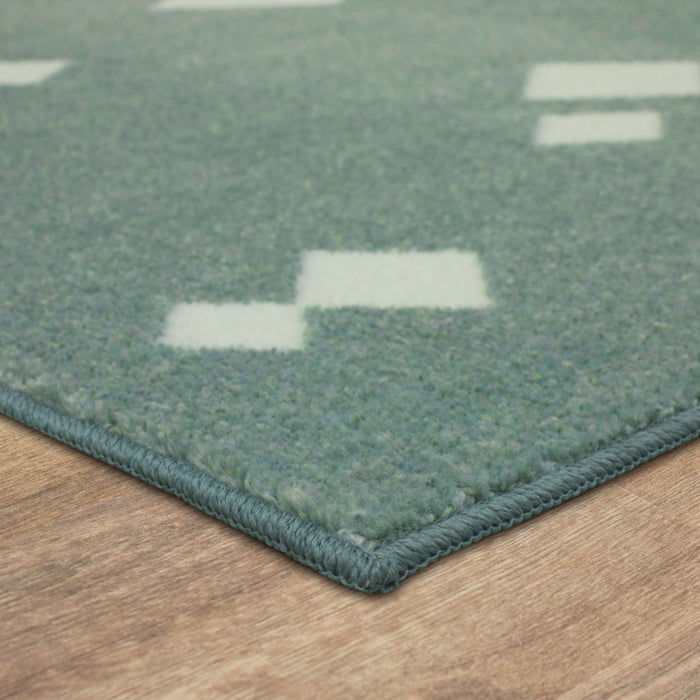 Technicolor Diamond Grey Area Rug