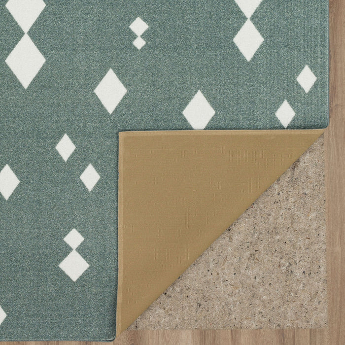 Technicolor Diamond Grey Area Rug