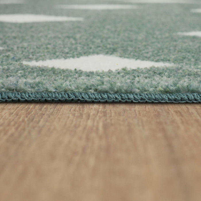 Technicolor Diamond Grey Area Rug