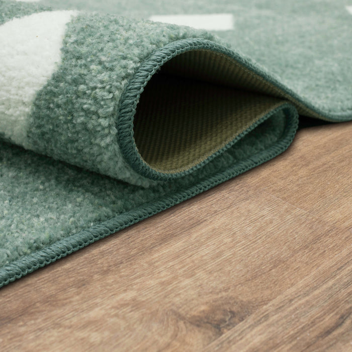 Technicolor Diamond Grey Area Rug