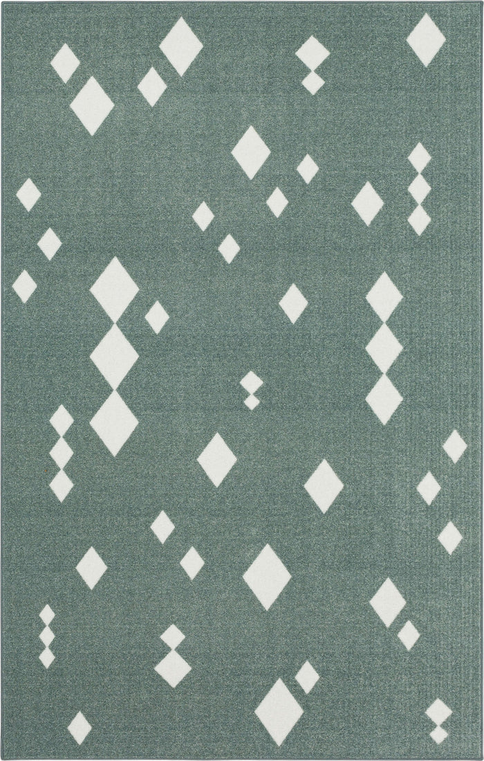 Technicolor Diamond Grey Area Rug