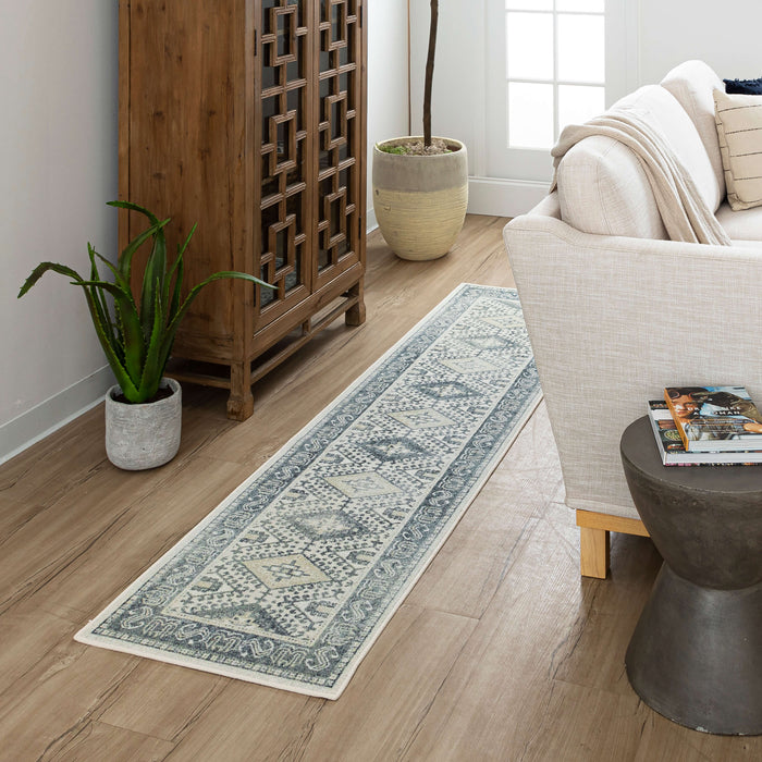 Grayson Diamond Blue Area Rug