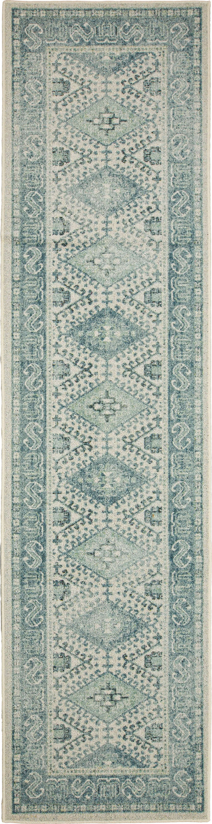 Grayson Diamond Blue Area Rug