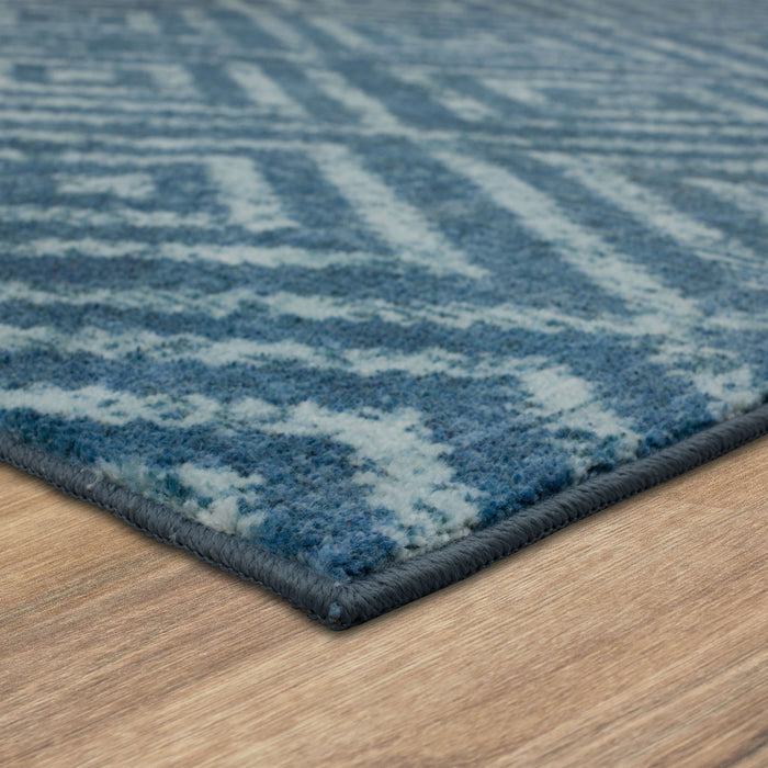 Technicolor Antique Blue Area Rug