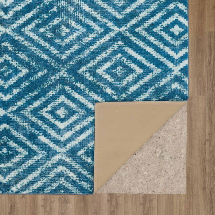 Technicolor Antique Blue Area Rug