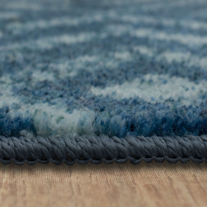 Technicolor Antique Blue Area Rug