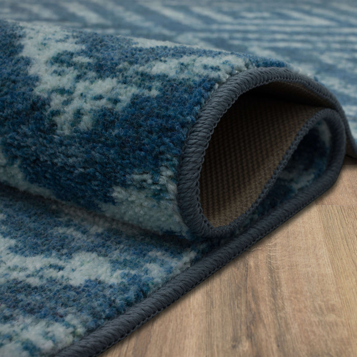 Technicolor Antique Blue Area Rug