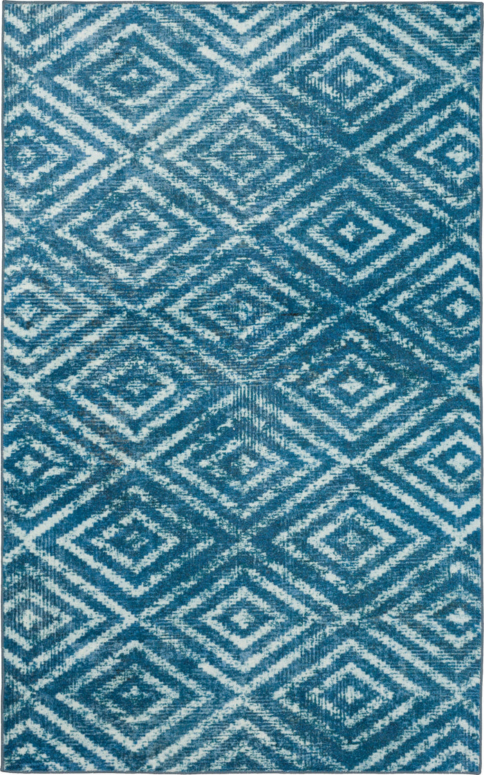 Technicolor Antique Blue Area Rug