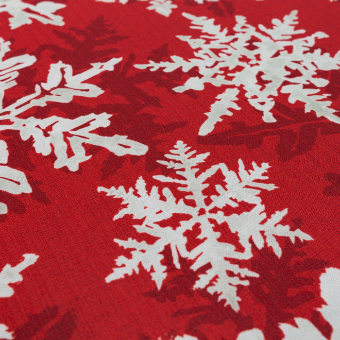 Snowflakes Red Mat