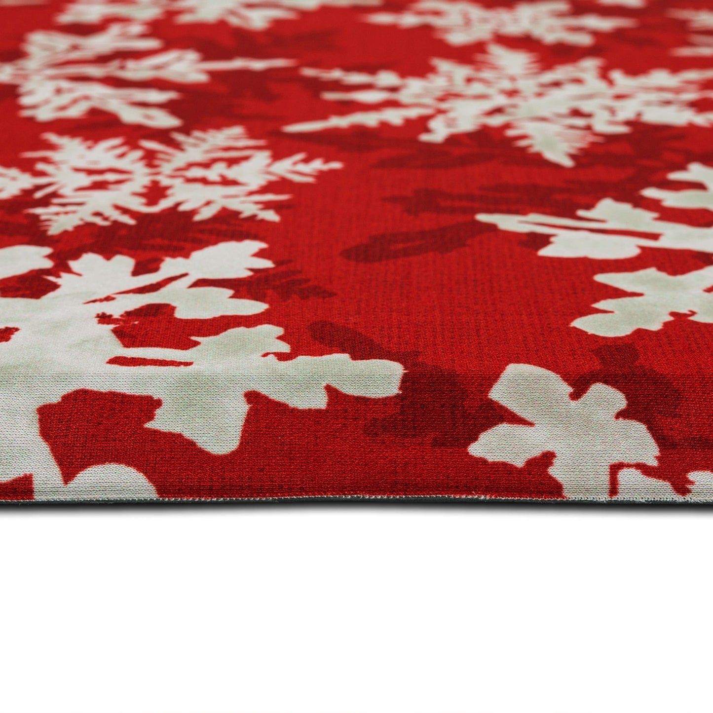 Snowflakes Red Mat