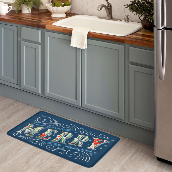 Holiday Joy Merry Multicolor Mat
