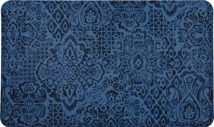 Damask Blue Mat