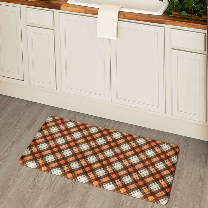 Harvest Chalk Plaid Multi Mat