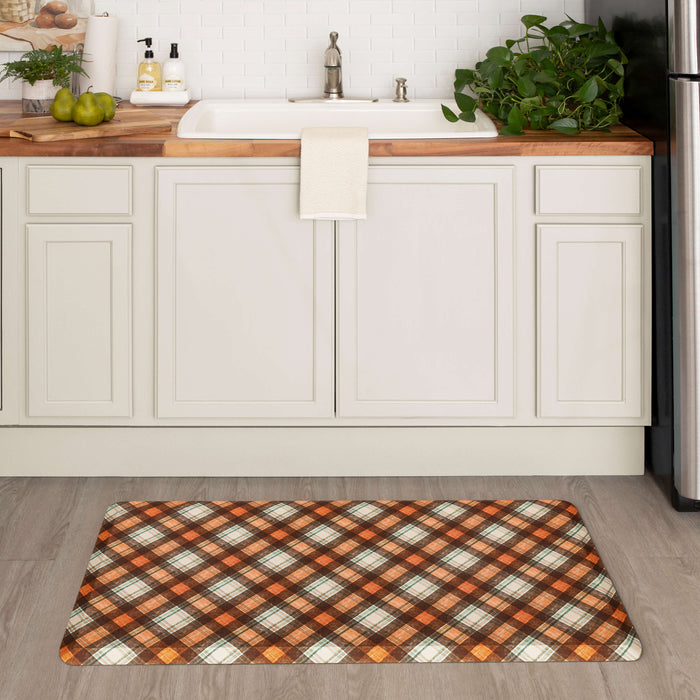 Harvest Chalk Plaid Multi Mat