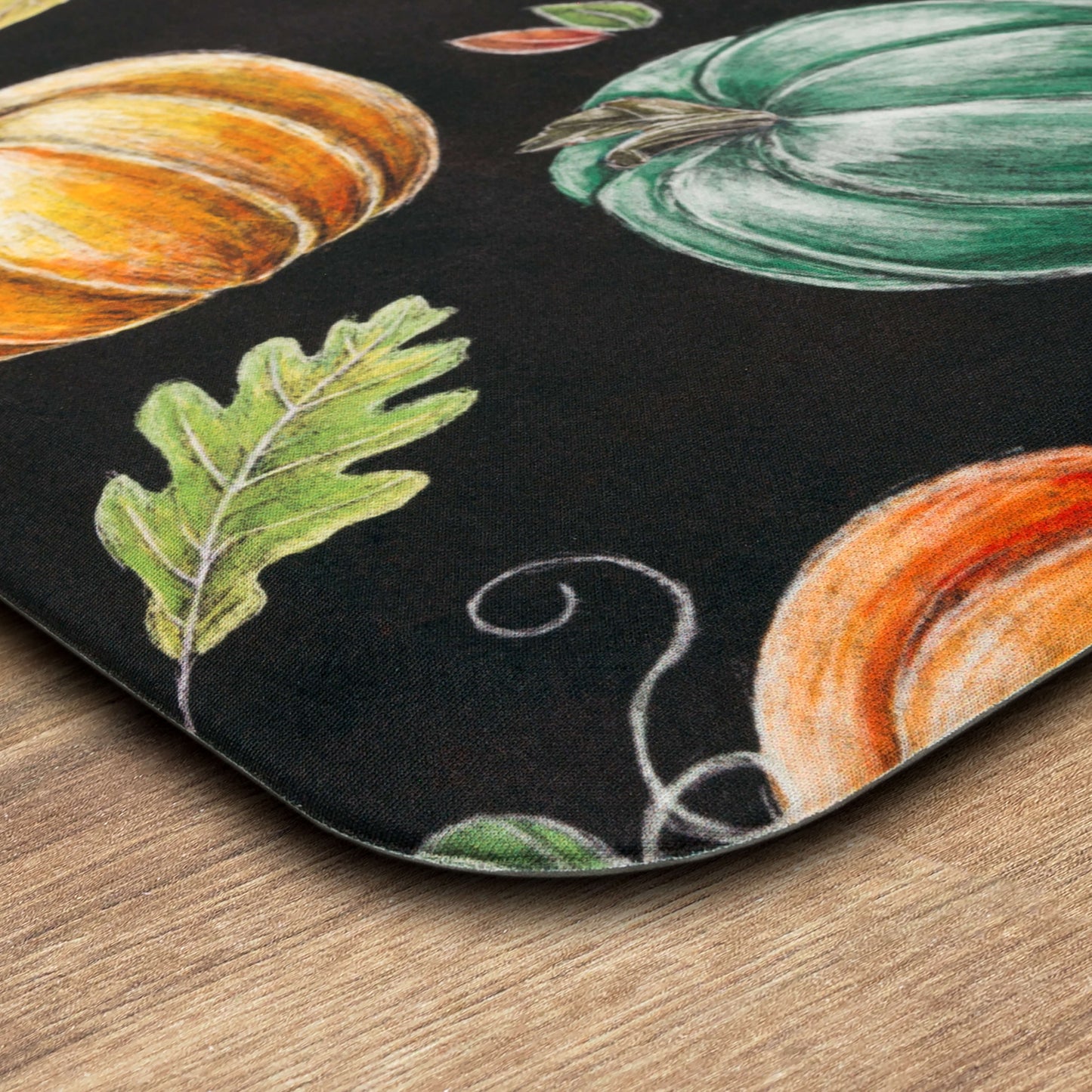 Harvest Chalk Pumpkin Multicolor Mat