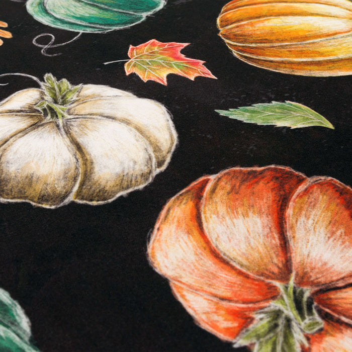 Harvest Chalk Pumpkin Multicolor Mat