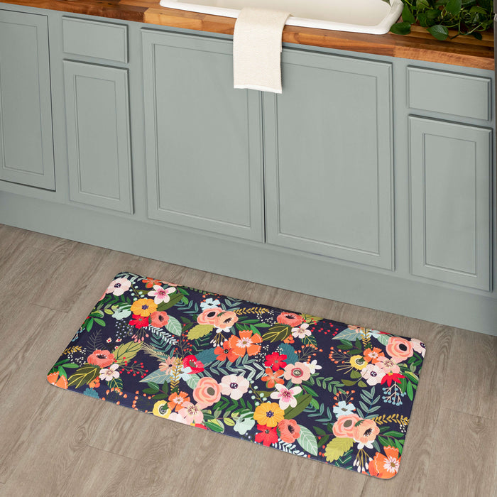 Blooming on Blue Mat
