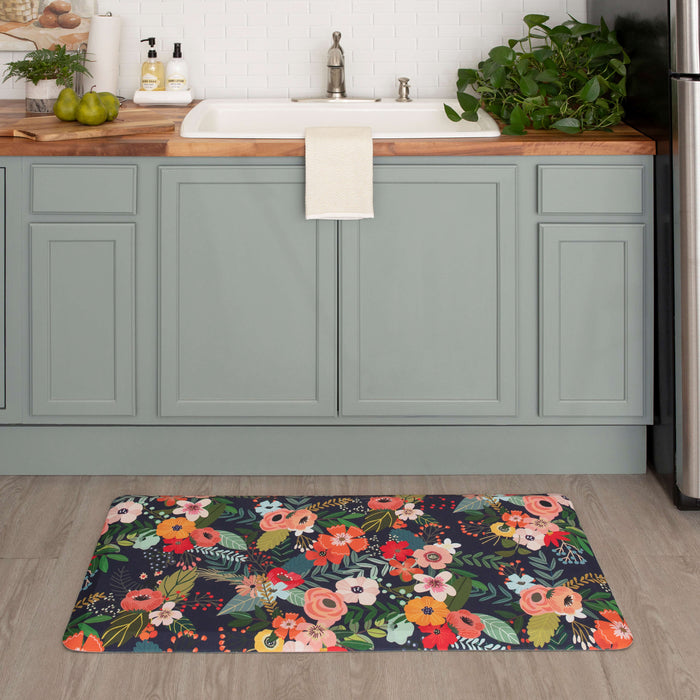 Blooming on Blue Mat