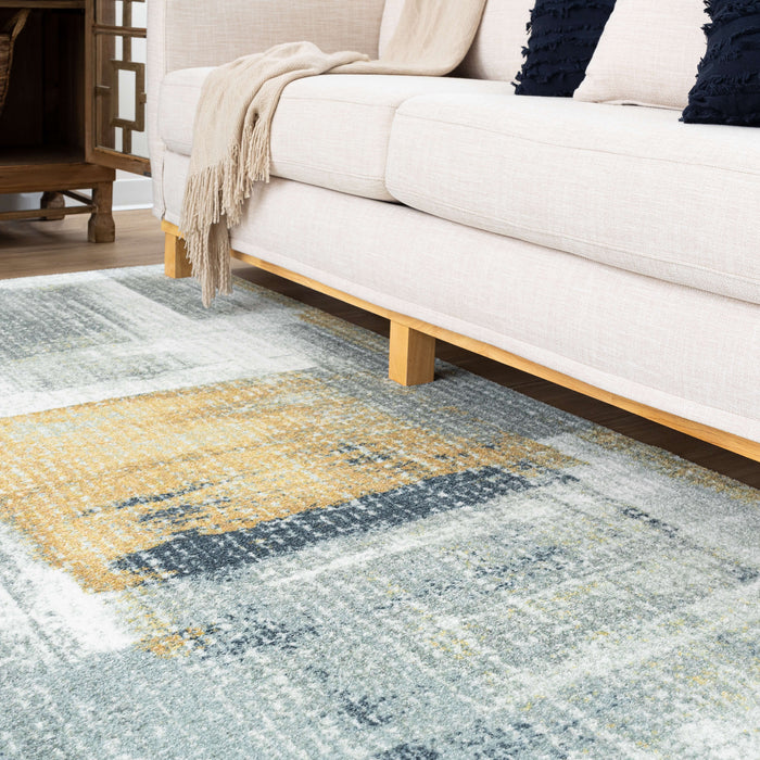 Technicolor Mackenzie Grey Area Rug