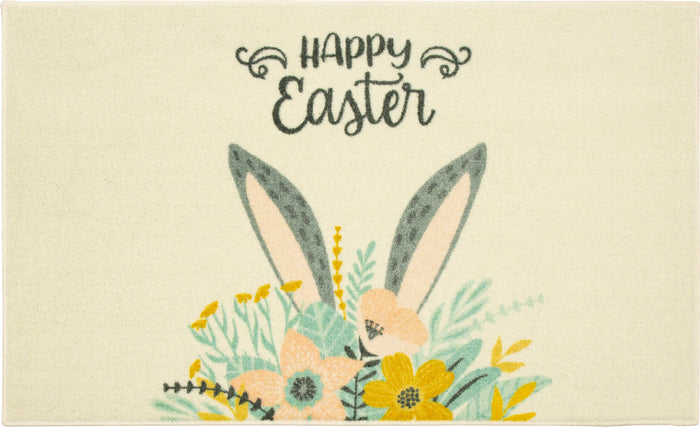 Easter Floral Cream Mat