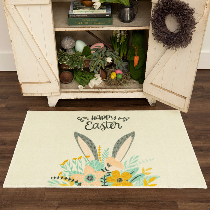 Easter Floral Cream Mat