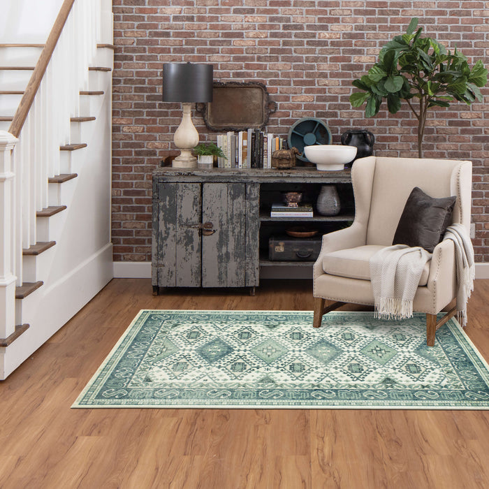 Technicolor Esther Blue Area Rug