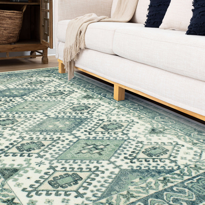 Technicolor Esther Blue Area Rug