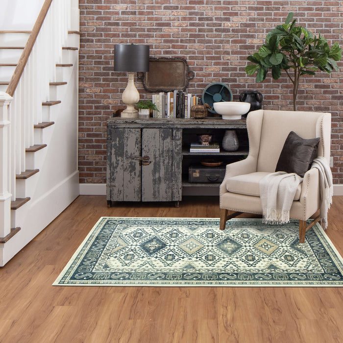 Technicolor Esther Grey Area Rug