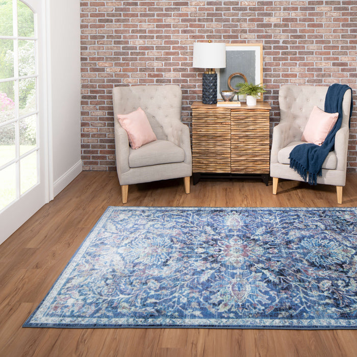 Technicolor Emilia Blue Area Rug