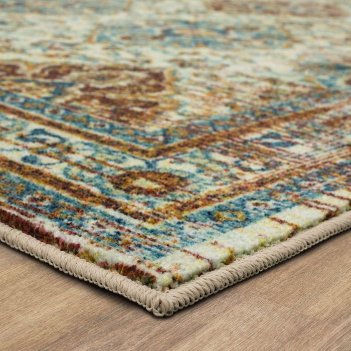 Technicolor Kerrigan Brown & White Area Rug