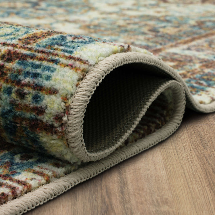 Technicolor Kerrigan Brown & White Area Rug