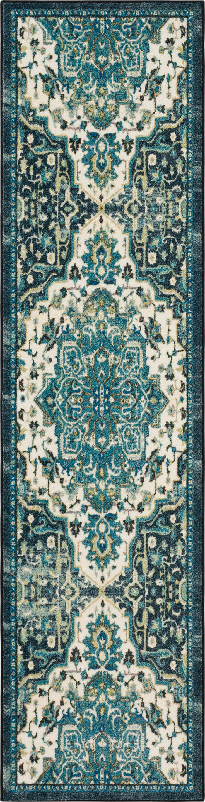 Technicolor Emilie Green & Brown Area Rug
