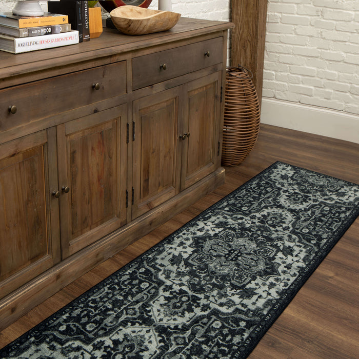 Technicolor Emilie Black Area Rug