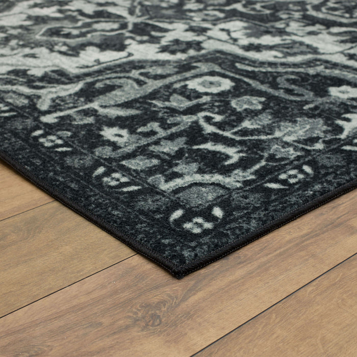 Technicolor Emilie Black Area Rug